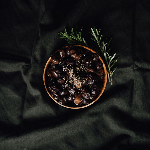 Schwarze Oliven