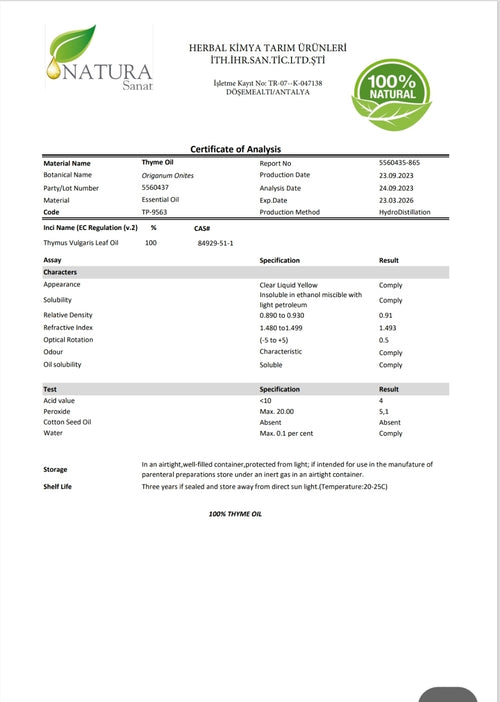 Oreganoöl (Thymianöl) - 10ml